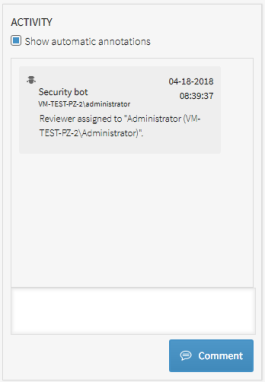 An image showing the Event Activity section